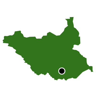 南スーダン共和国無料フリーイラスト｜首都(緑)